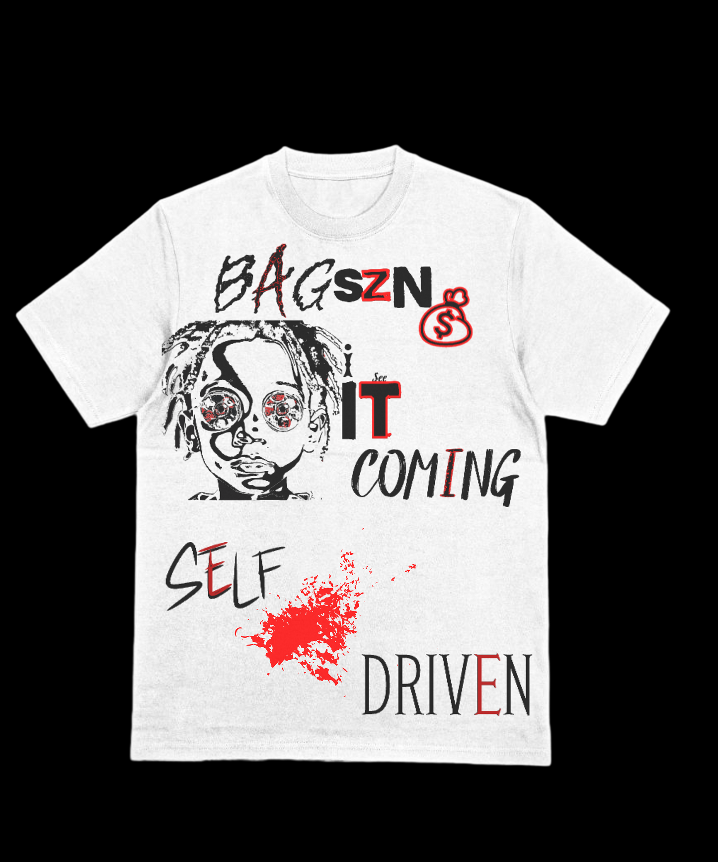 BAGSZN Cotton T-Shirt "I SEE IT COMING"