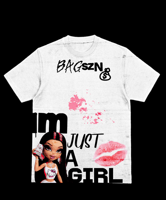 BAGSZN Cotton T-Shirt "IM JUST A GIRL"